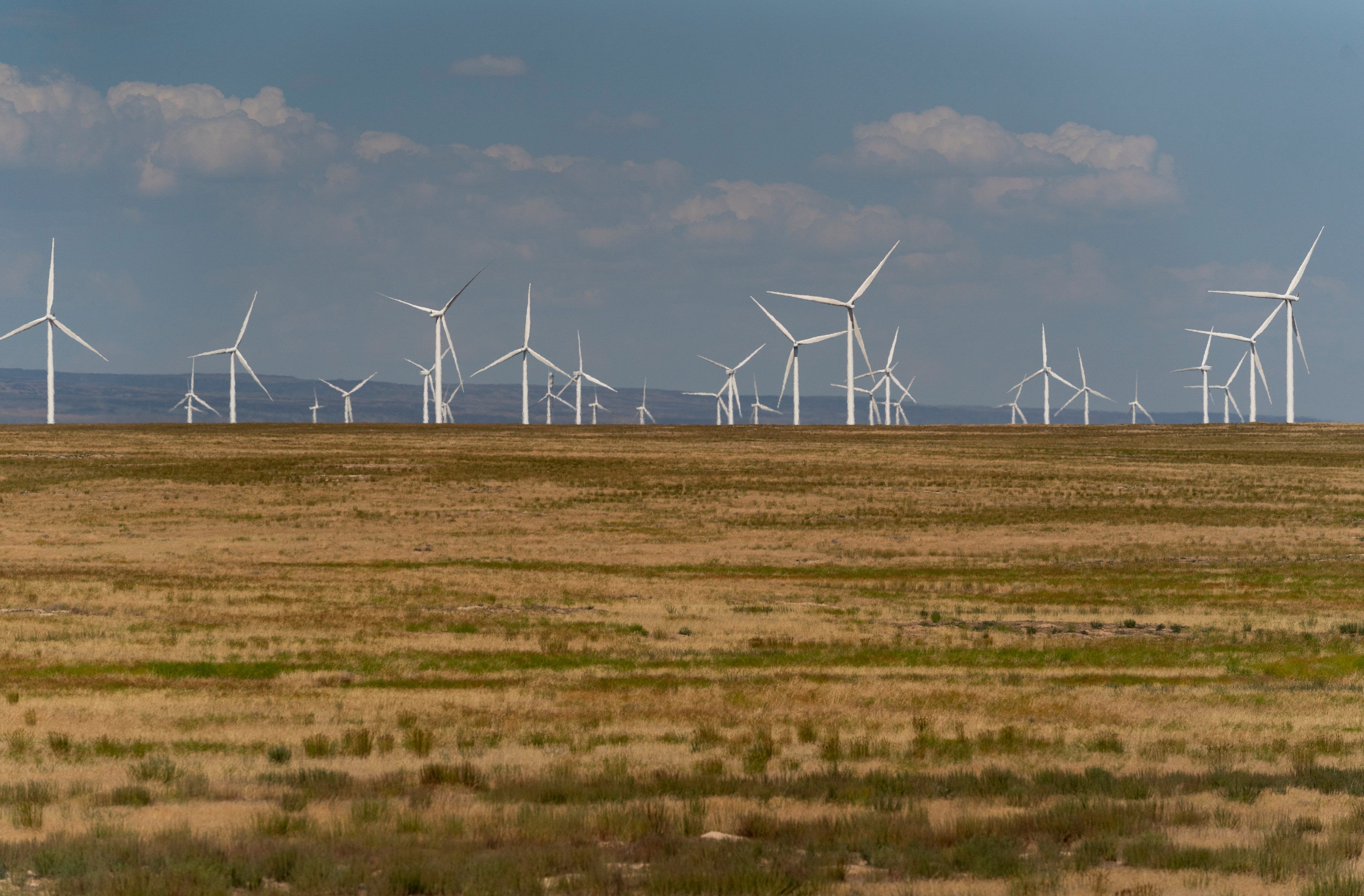 The Lava Ridge wind farm project, seen here on July 9, 2023, proposed by Magic Valley Energy, would place up to 400 wind turbines up to 740 feet tall within the view of Minidoka National Historic Site.
