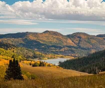 A vista view in Carbon County. The county leadership as well as business and cultural leaders are working on a transition from an coal mining based economy to an addition of a tourist-based one
