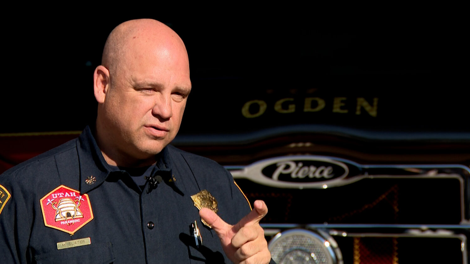 Ogden Fire Department Deputy Chief Mike Slater explains the duties of the department's new homeless medical advocate.