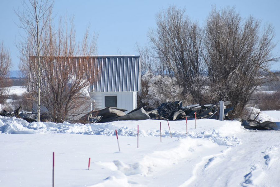 A gas explosion at a Kilgore, Idaho, home killed two people Tuesday after snow reportedly broke a propane line.