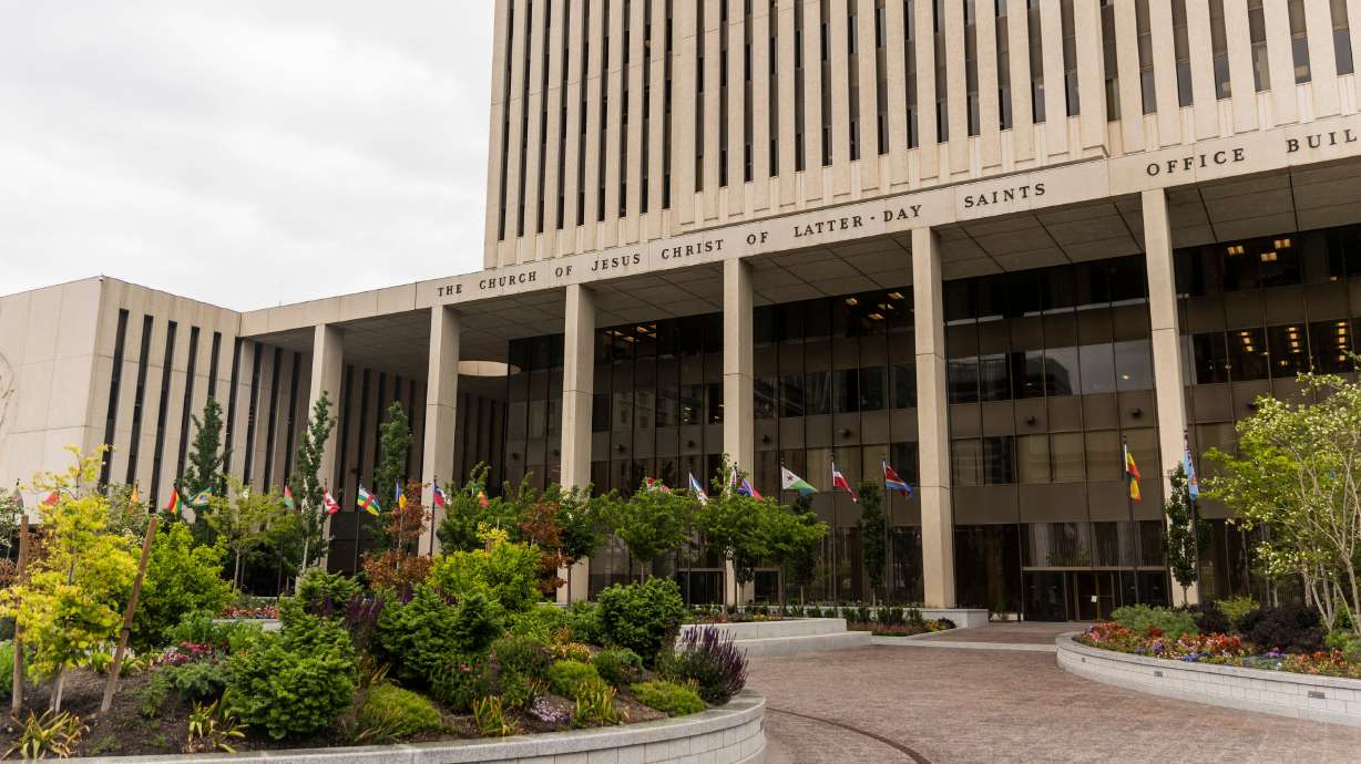 The Church Office Building Plaza June 3, 2024, in Salt Lake City. An appeals court ruling Friday dismissed James Huntsman's lawsuit involving tithing money he wishes to recoup.