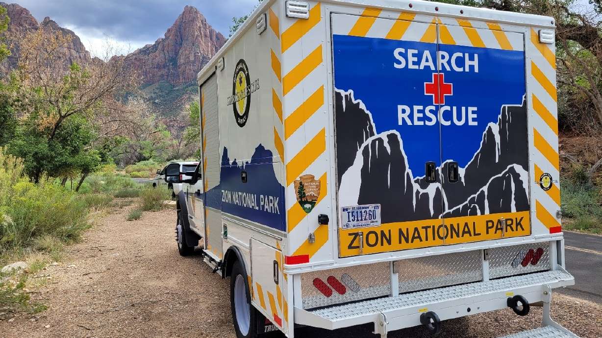 A search and rescue operation was underway Friday at Zion National Park due to a fall from the Angels Landing trail.