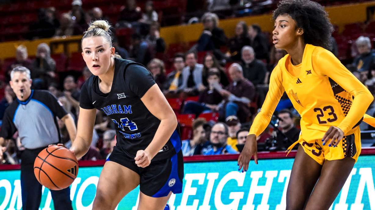 BYU's Kambree Barber was named Big 12 freshman of the week after her first career double-double and first start, a 15-point, 12-rebound effort in a win over Arizona State.
