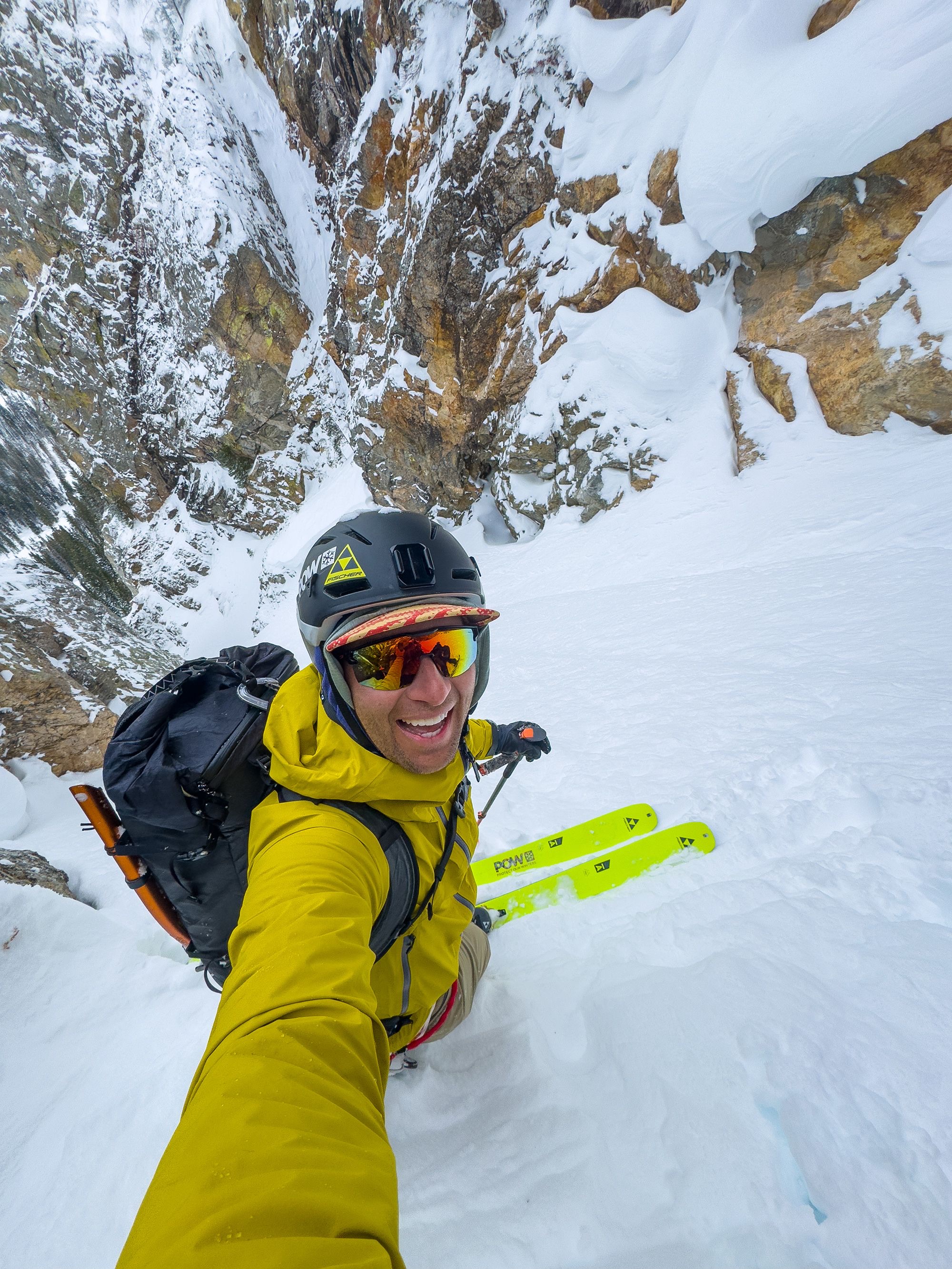 Utah-based ski mountaineer Brody Leven takes on the challenges of a backcountry run after skinning up a mountain at Grand Teton National Park in Wyoming earlier this season.