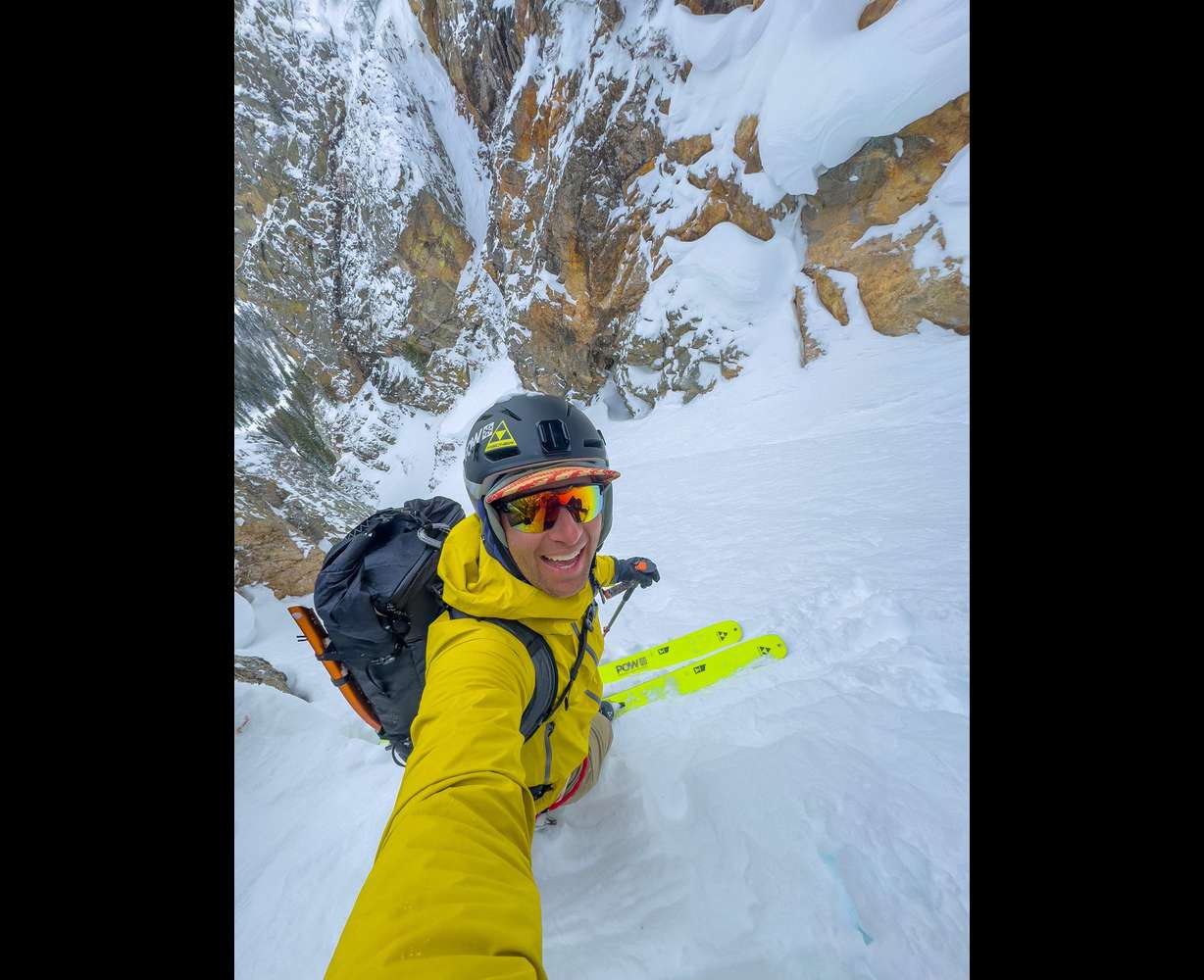 Utah-based ski mountaineer Brody Leven takes on the challenges of a backcountry run after skinning up a mountain at Grand Teton National Park in Wyoming earlier this season.