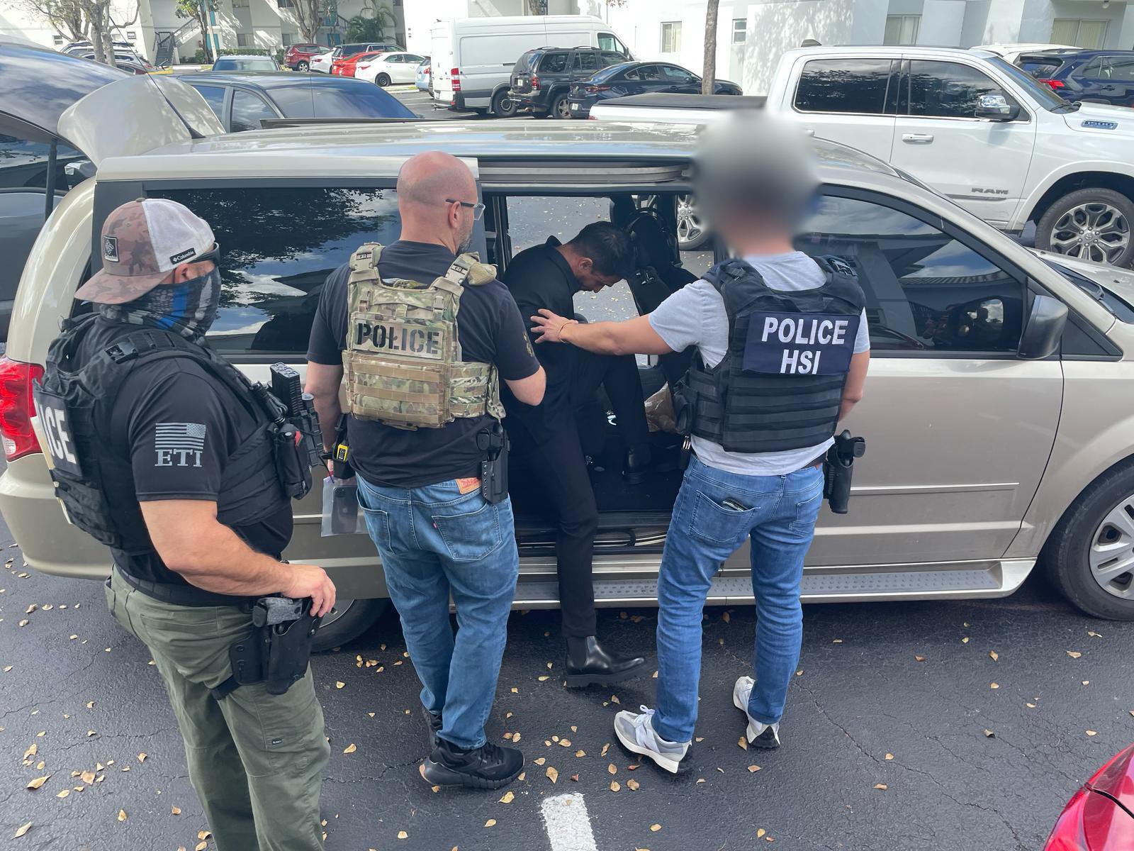 A Magna woman worries about her nephew's future after the Jan. 27 arrest of her brother in Magna in one of the many immigrant enforcement actions unfolding. The Feb. 2 photo shows the arrest in Miami of a suspected immigrant here illegally.