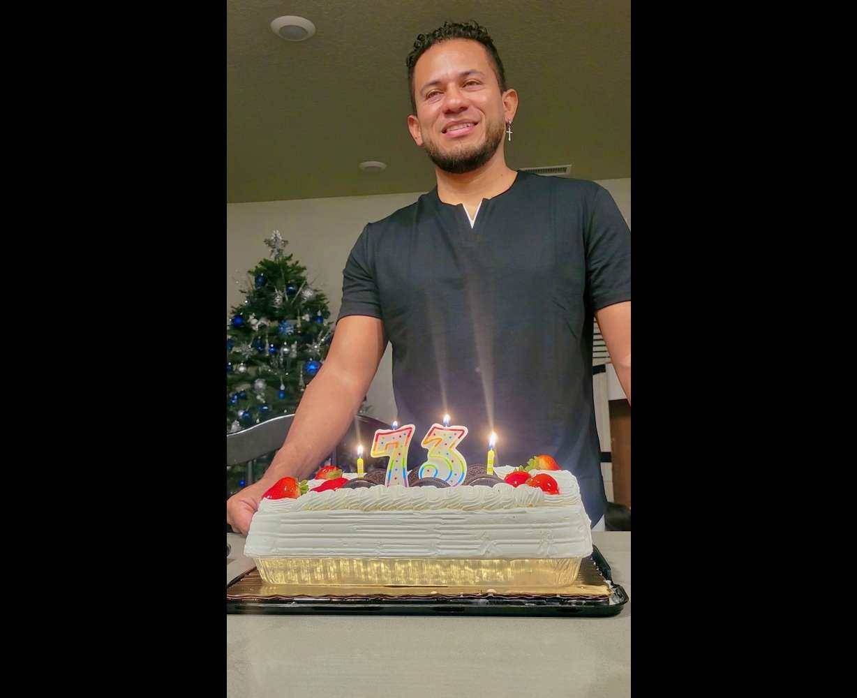 The photo shows Luis Angel Colon of Magna, now facing deportation to Mexico, at his birthday party in December 2024.