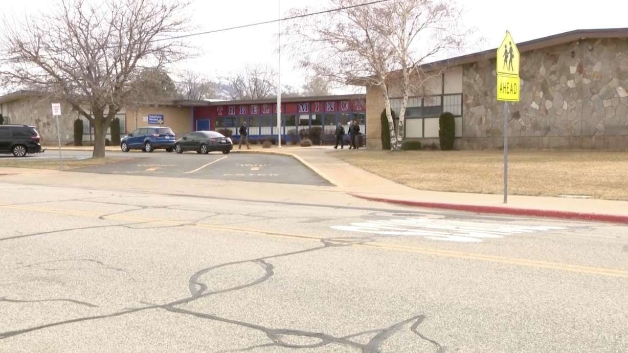 A student at T H Bell Junior High School was hospitalized after being stabbed at the Washington Terrace school on Tuesday.