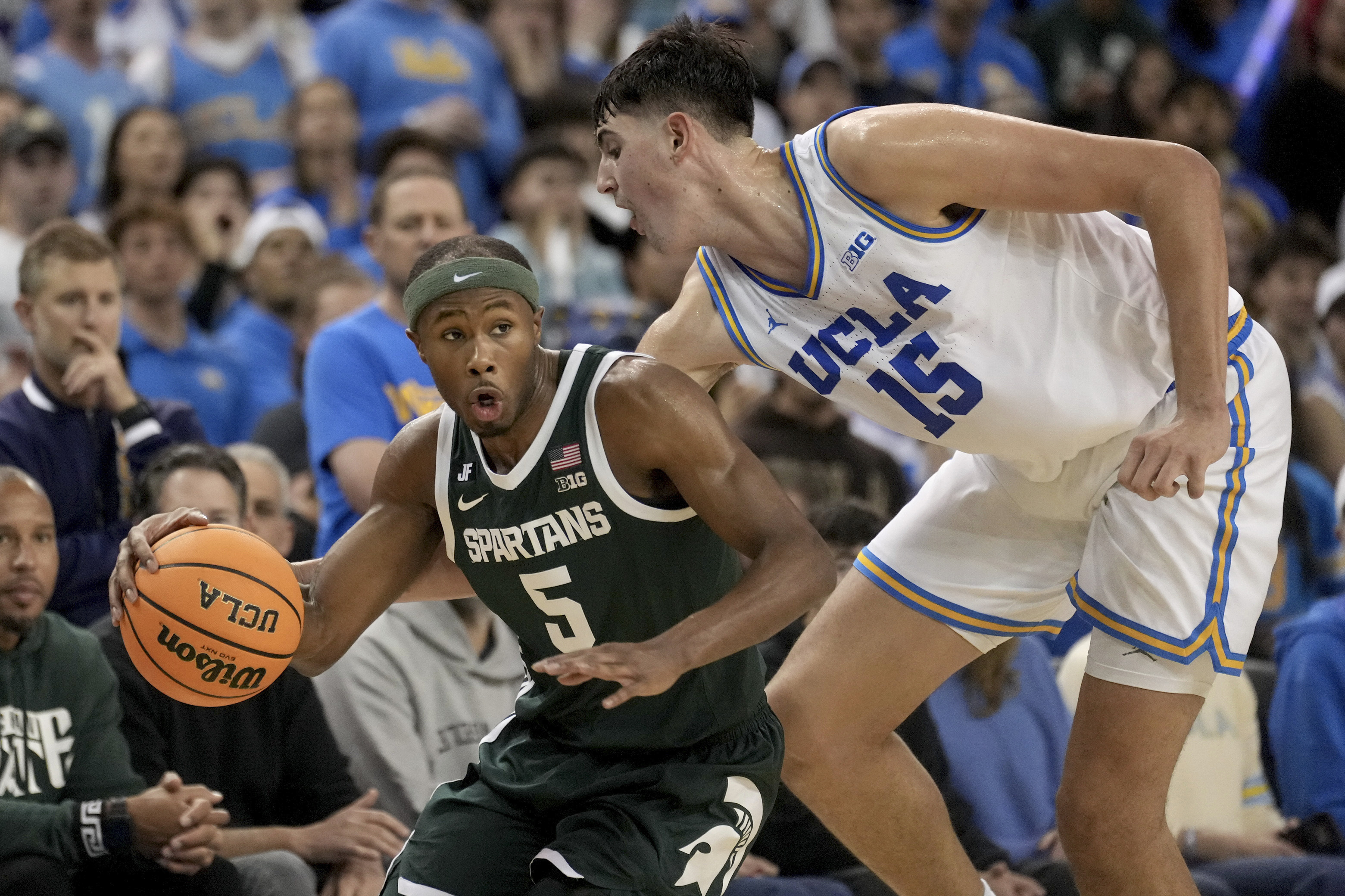 UCLA edges No. 9 Michigan State 63-61 on Dailey's basket with 7 seconds left