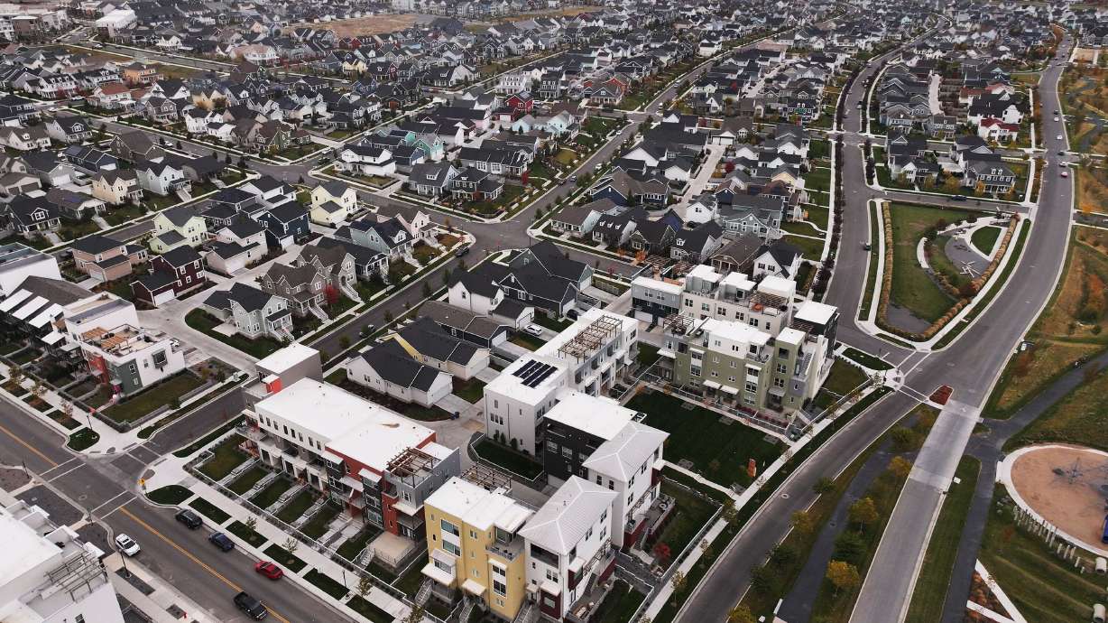 Housing at Daybreak in South Jordan on Wednesday, Oct. 30, 2024. Two bills intended to increase Utah's affordable housing options stalled in the Utah House Political Subdivisions Committee Friday.