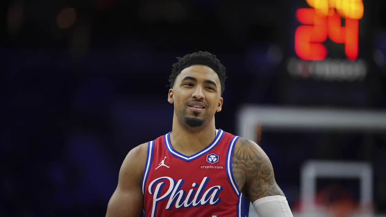 Philadelphia 76ers' KJ Martin plays during an NBA basketball game, Friday, Dec. 6, 2024, in Philadelphia.