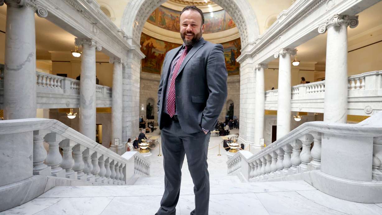 Steve Burton, Utah Defense Attorney Association director, poses for a portrait at the Capitol in Salt Lake City on Jan. 28. Burton's group works to defend causes that are not always popular.