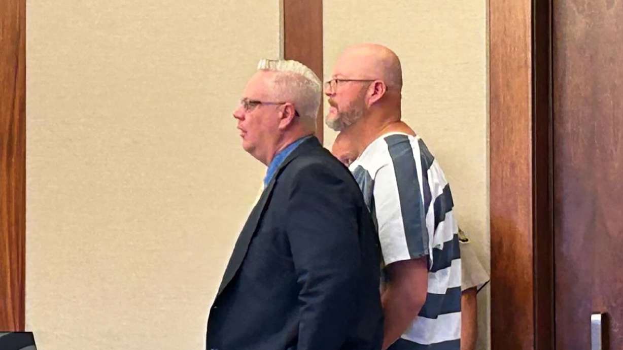 Defendant Shandon Gale Young, 43, of Hurricane, appears with defense attorney Larry Meyers during a bail review hearing held in 5th District Court in St. George. Young recently appeared for sentencing.