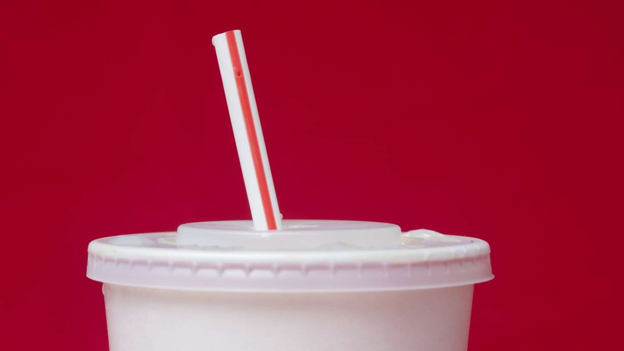 President Donald Trump says he is banning federal use of paper straws, saying they "don't work" and don't last very long.