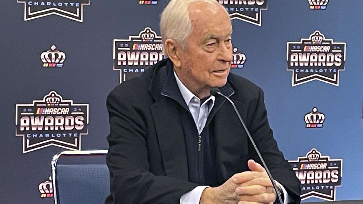 Roger Penske speaks ahead of the NASCAR awards ceremony in Charlotte N.C., Nov. 22, 2024.
