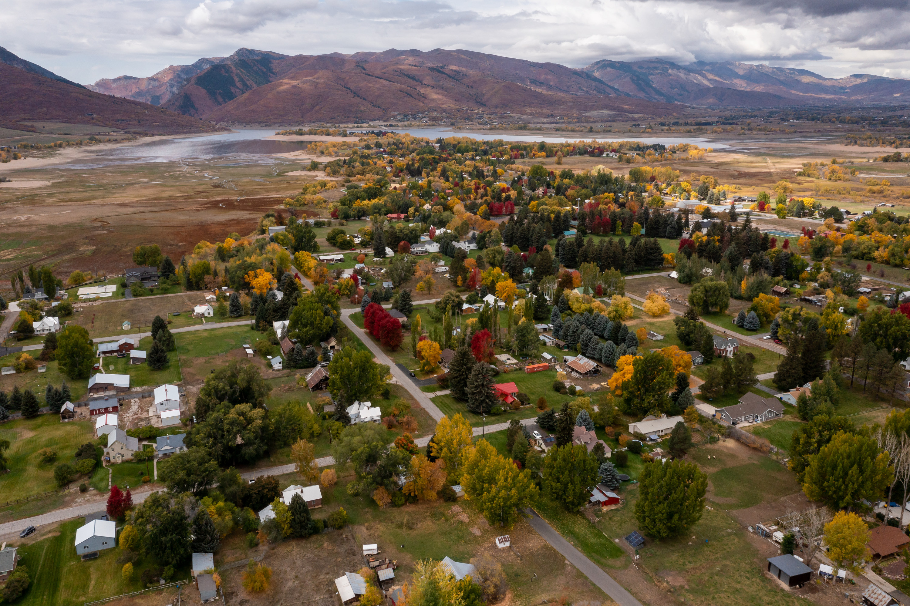 Huntsville, Weber County, is pictured on Oct. 6, 2021. A delivery driver died Tuesday, a day after being crushed by her vehicle.