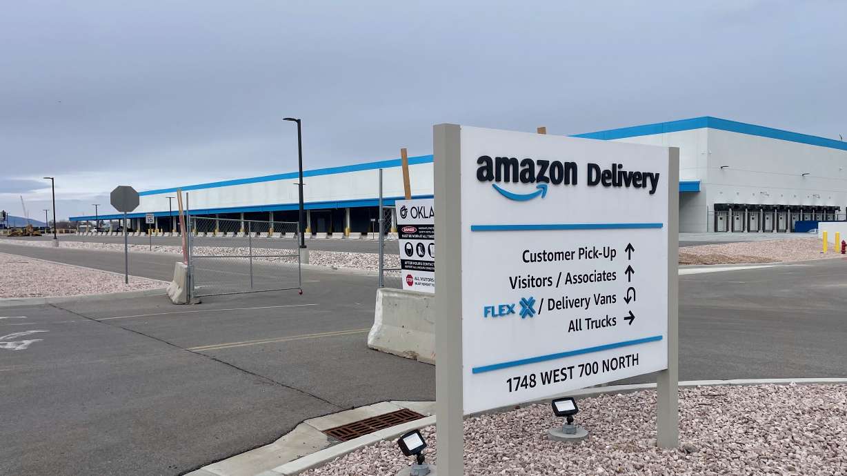 Three years since it was completed, Amazon is reportedly going to start package delivery operations sometime this year out of its Marriott-Slaterville facility, pictured on Tuesday.