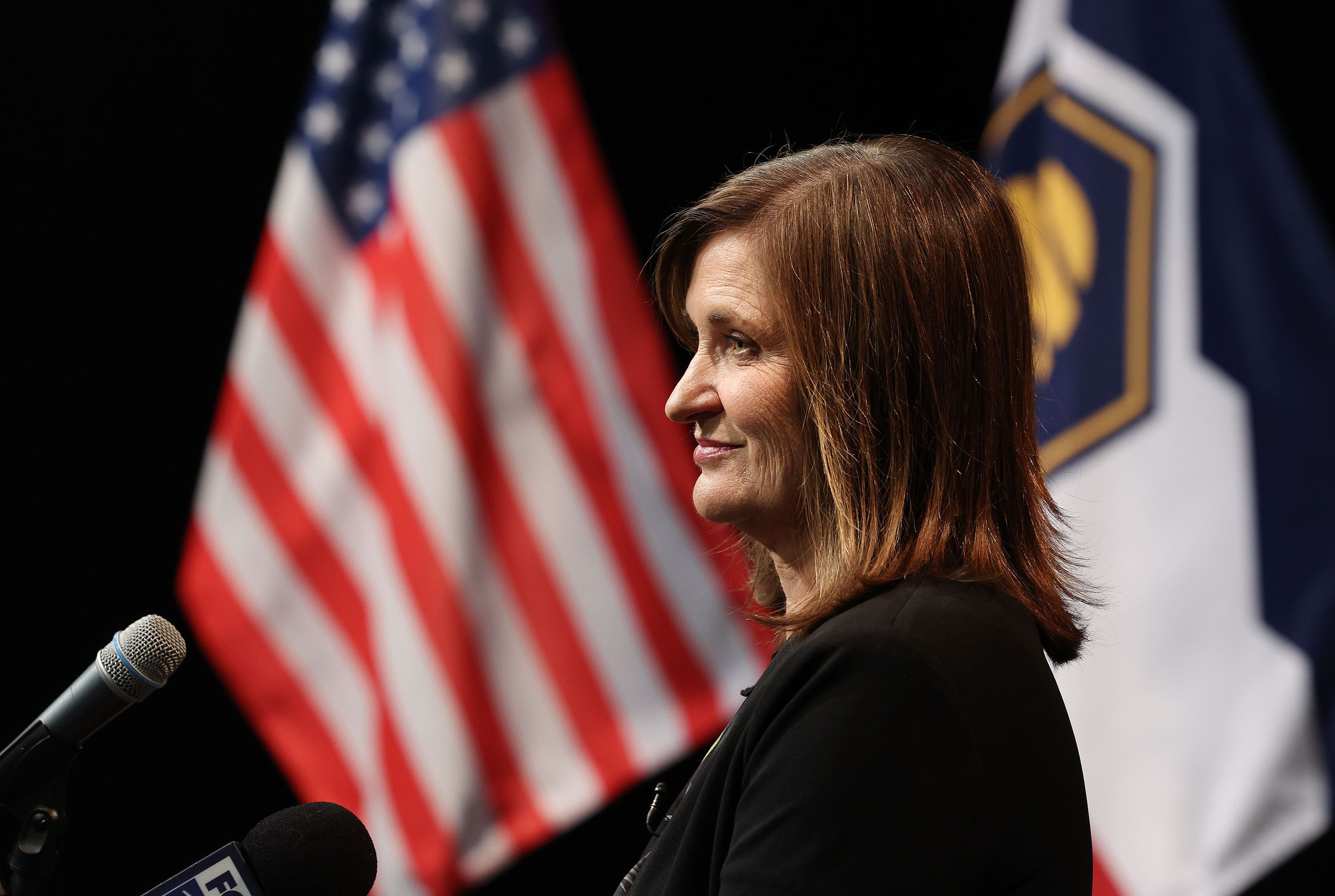 Salt Lake County Mayor Jenny Wilson pictured in Salt Lake City on Oct. 3, 2024. The County Council on Tuesday approved a sales tax ordinance to fund transportation improvements and address jail overcrowding.