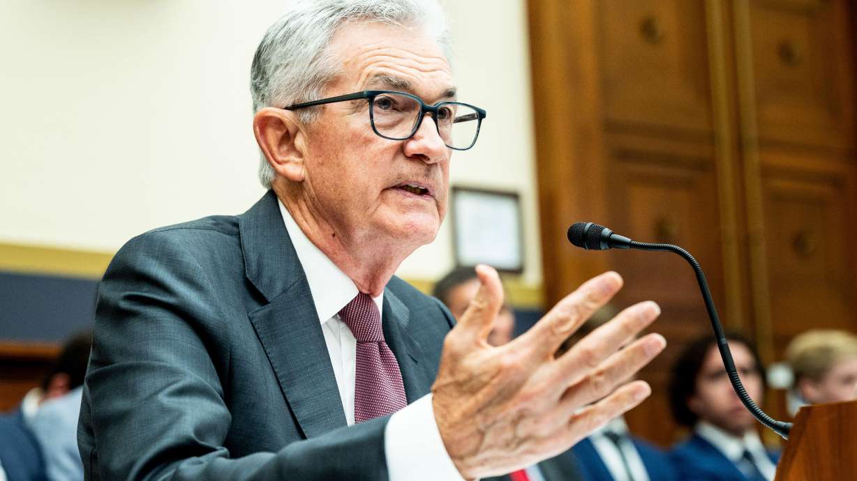 Jerome Powell, chairman of the Board of Governors of the Federal Reserve System, speaks at the U.S. Capitol. Powell will return to address a committee on Capitol Hill Wednesday as prices rise faster than expected.