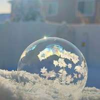 Have You Seen This? Frozen soap bubble forms beautiful crystals