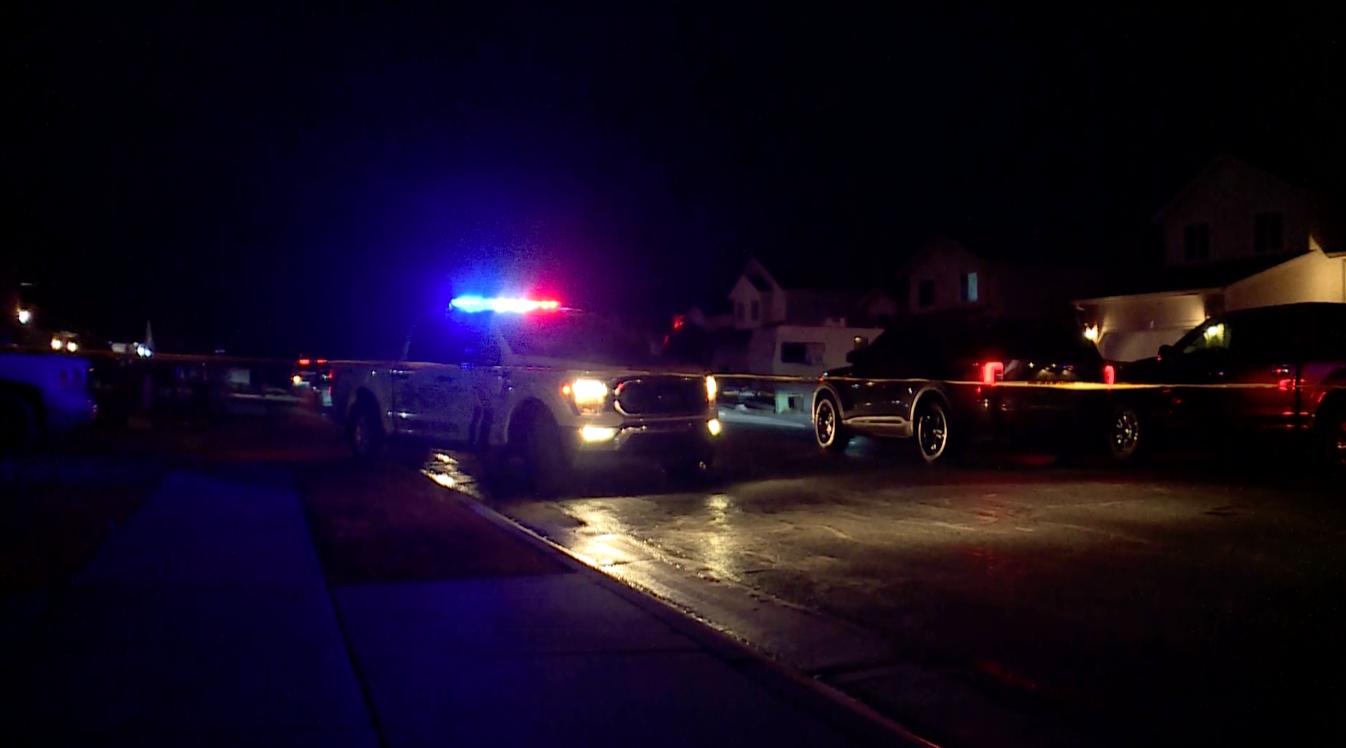 Weber County sheriff's deputies investigate the scene of a residential fire at 4300 S. 3450 West in West Haven on Tuesday. Firefighters who first entered the home found a woman dead inside.