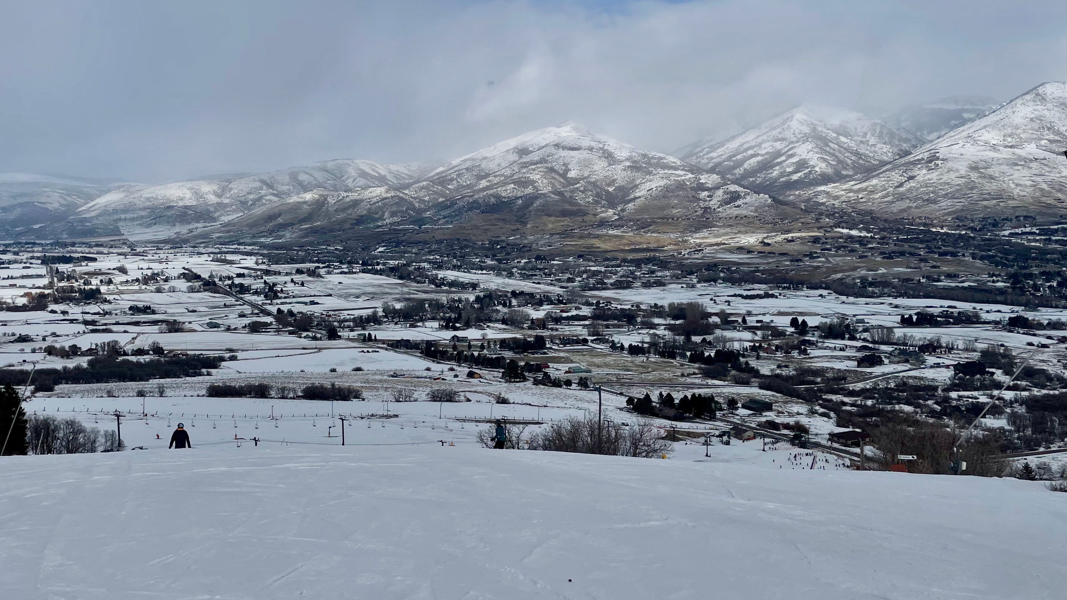 The expanse around the Nordic Valley ski resort in the Ogden Valley, pictured Sunday.
