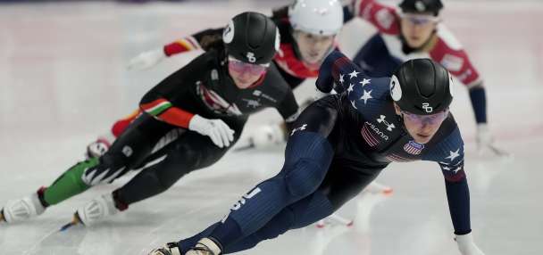 Among favorites to medal, US speed skater Kristen Santos-Griswold representing Utah on Olympic stage