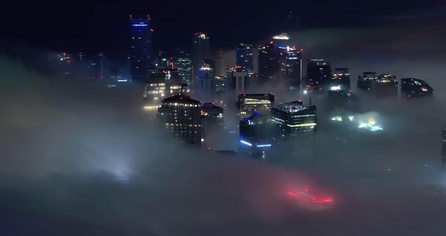The city of Miami is shrouded in fog brought by a historic cold front Jan. 21.