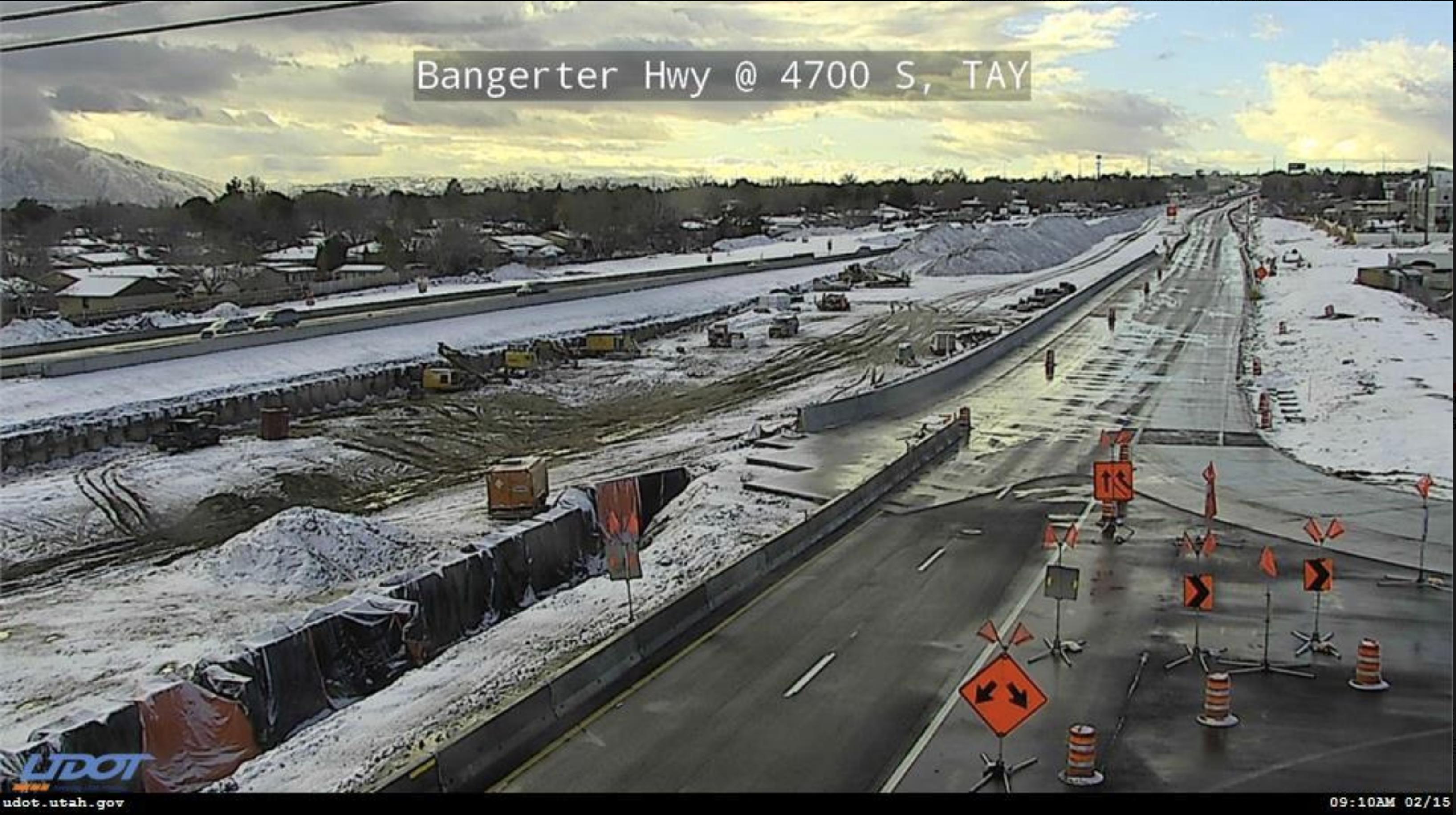 Portions of Bangerter Highway reopen after closure due to icy conditions