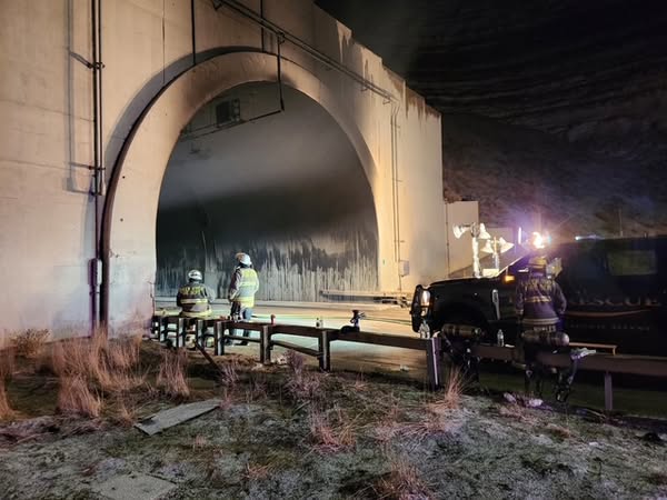 Crews worked all night attempting to clear wreckage from one of the Green River Tunnels, the site of a fiery crash on Friday.