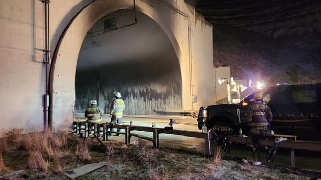 Crews worked all night attempting to clear wreckage from one of the Green River Tunnels, the site of a fiery crash on Friday.
