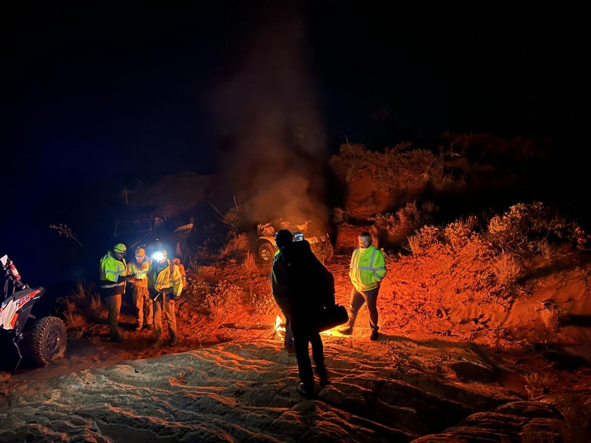 Lost backpack helps stranded father and son survive night on mountain near Ivins