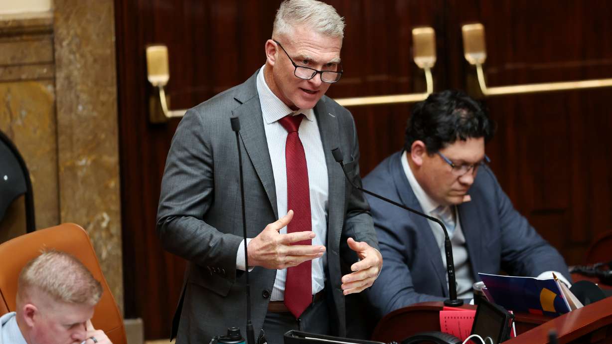 Sen. Calvin Musselman, R-West Haven, is sponsoring a measure, SB90, meant to target criminal immigrants here illegally. The June 14, 2023, photo shows him at the Capitol when he was a member of the House.