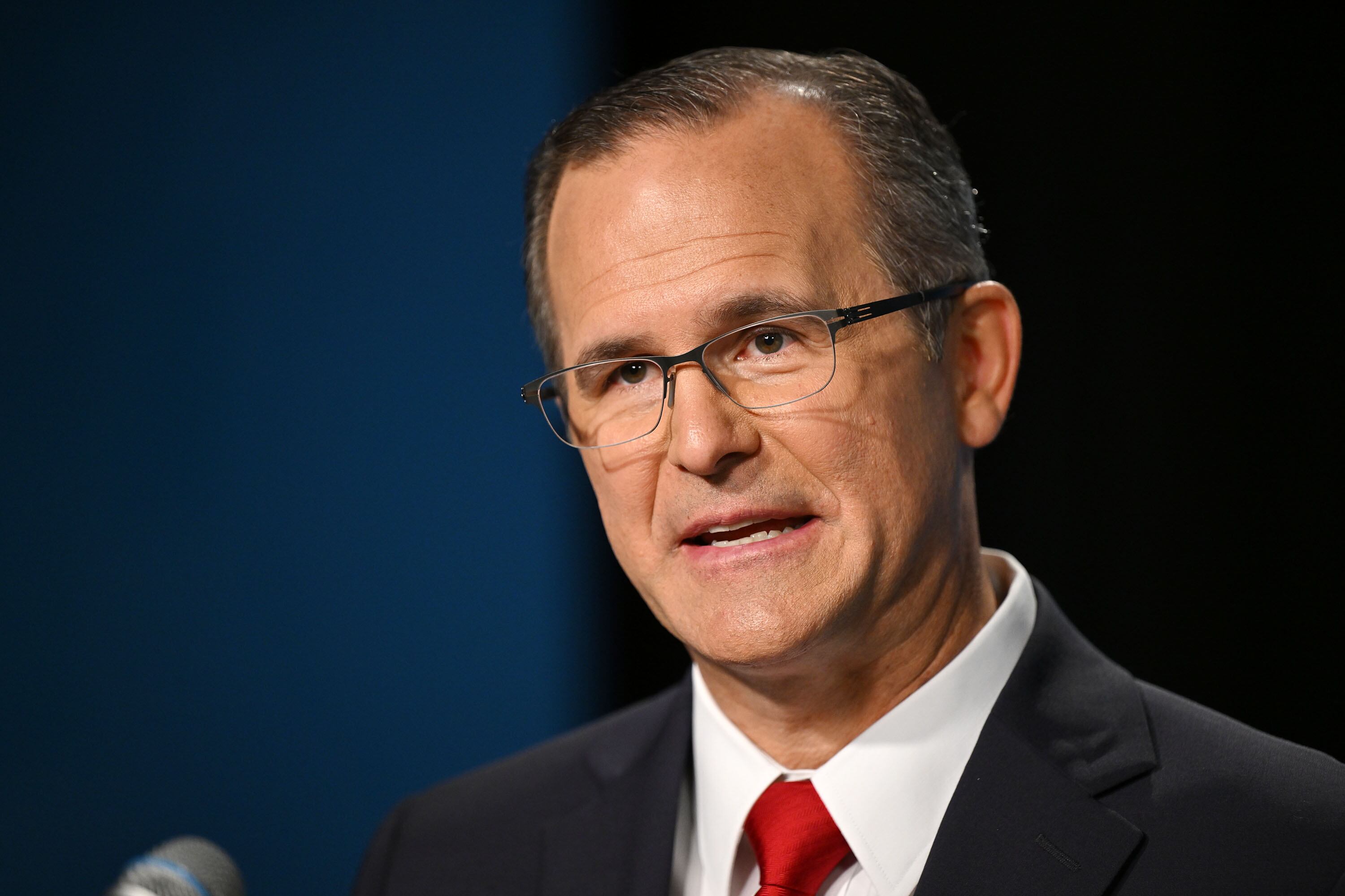 Then 2nd Congressional District candidate Colby Jenkins at the KUED studios in Salt Lake City on June 10, 2024. Jenkins has landed a spot as the assistant secretary of defense for special operations and low intensity conflict.