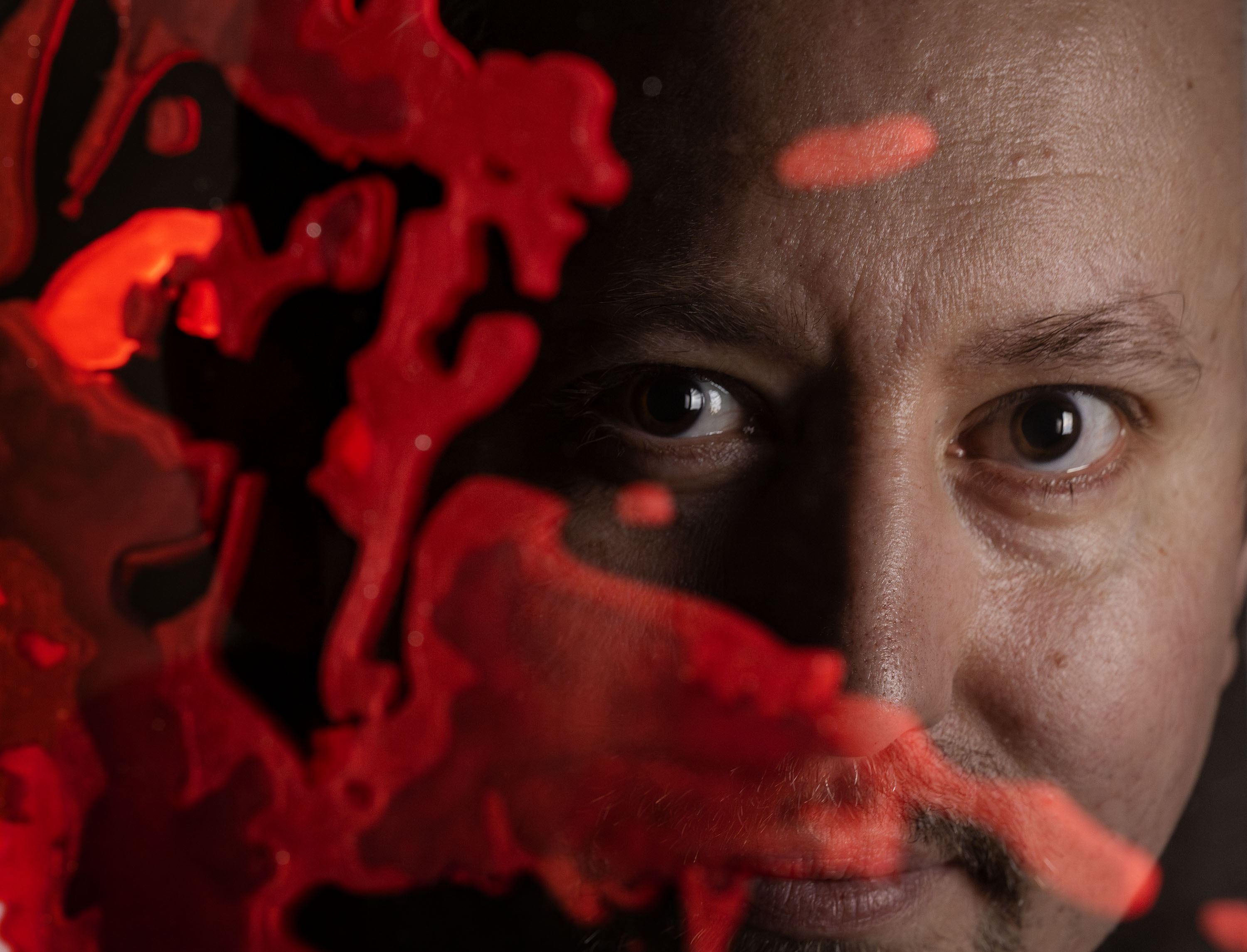 Bluffdale artist Steve Bohls, of Veiled Resin, poses for a photo after doing an interview at his shop on Feb. 7.