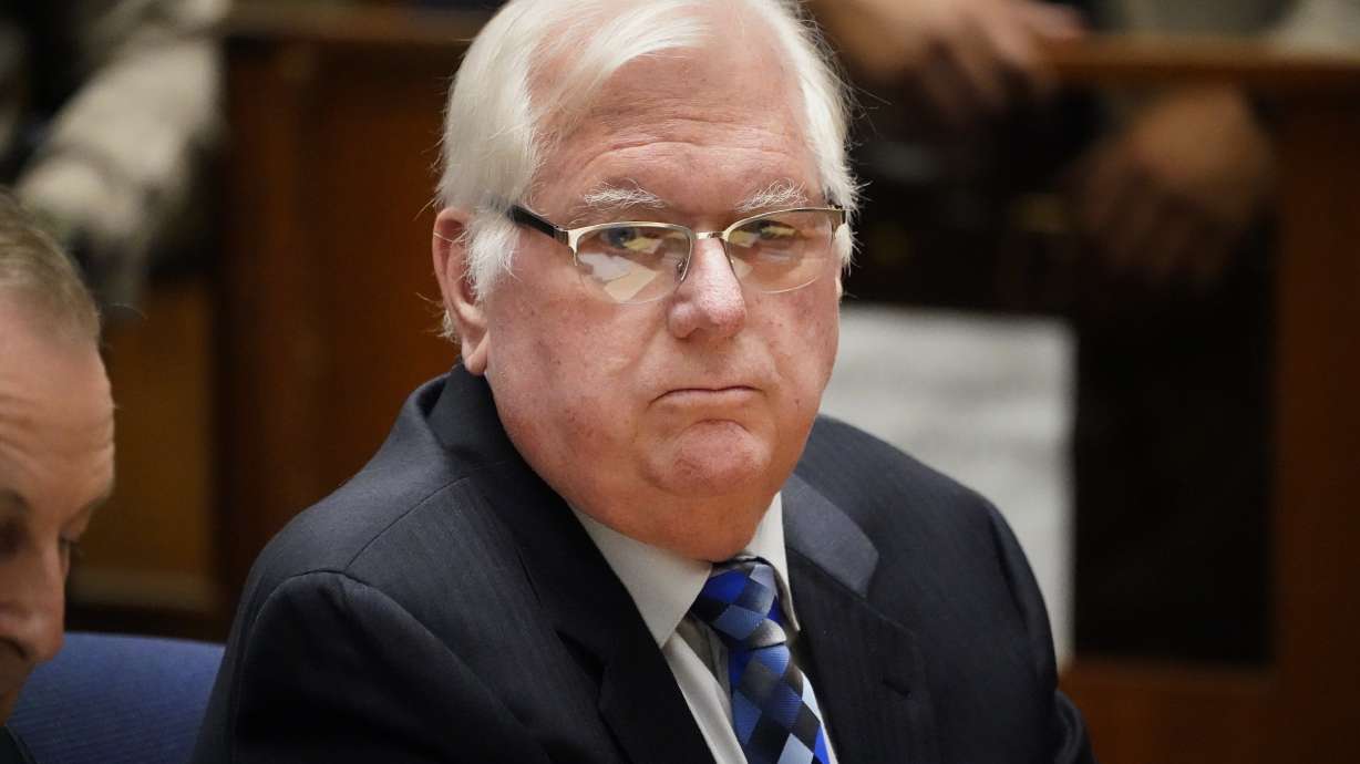 Orange County Superior Court Judge Jeffrey Ferguson appears during a hearing at the Clara Shortridge Foltz Criminal Justice Center, Aug. 15, 2023, in Los Angeles.