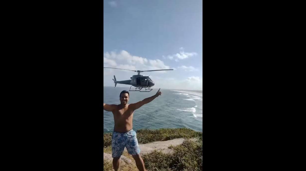 Good luck trying to keep this chopper out of your next trip photo.