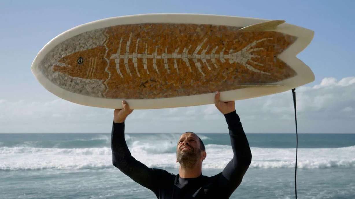 Jack Johnson lifts up his Ciggy Board in a film that will be presented at the Docutah International Documentary Film Festival held in St. George.
