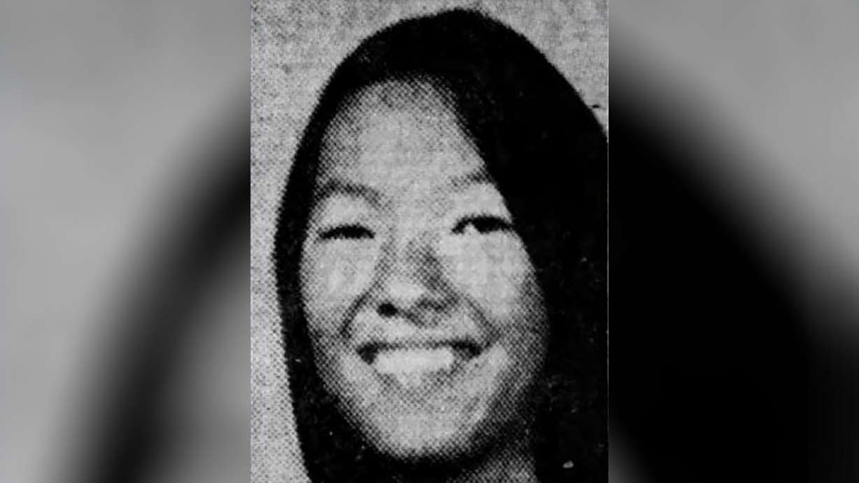 This undated photo shows 16-year-old student Dawn Momohara, who was discovered dead on the second floor of a building at McKinley High School on March 21, 1977, in Honolulu. A man in Utah will be extradited to face a charge related to her death.