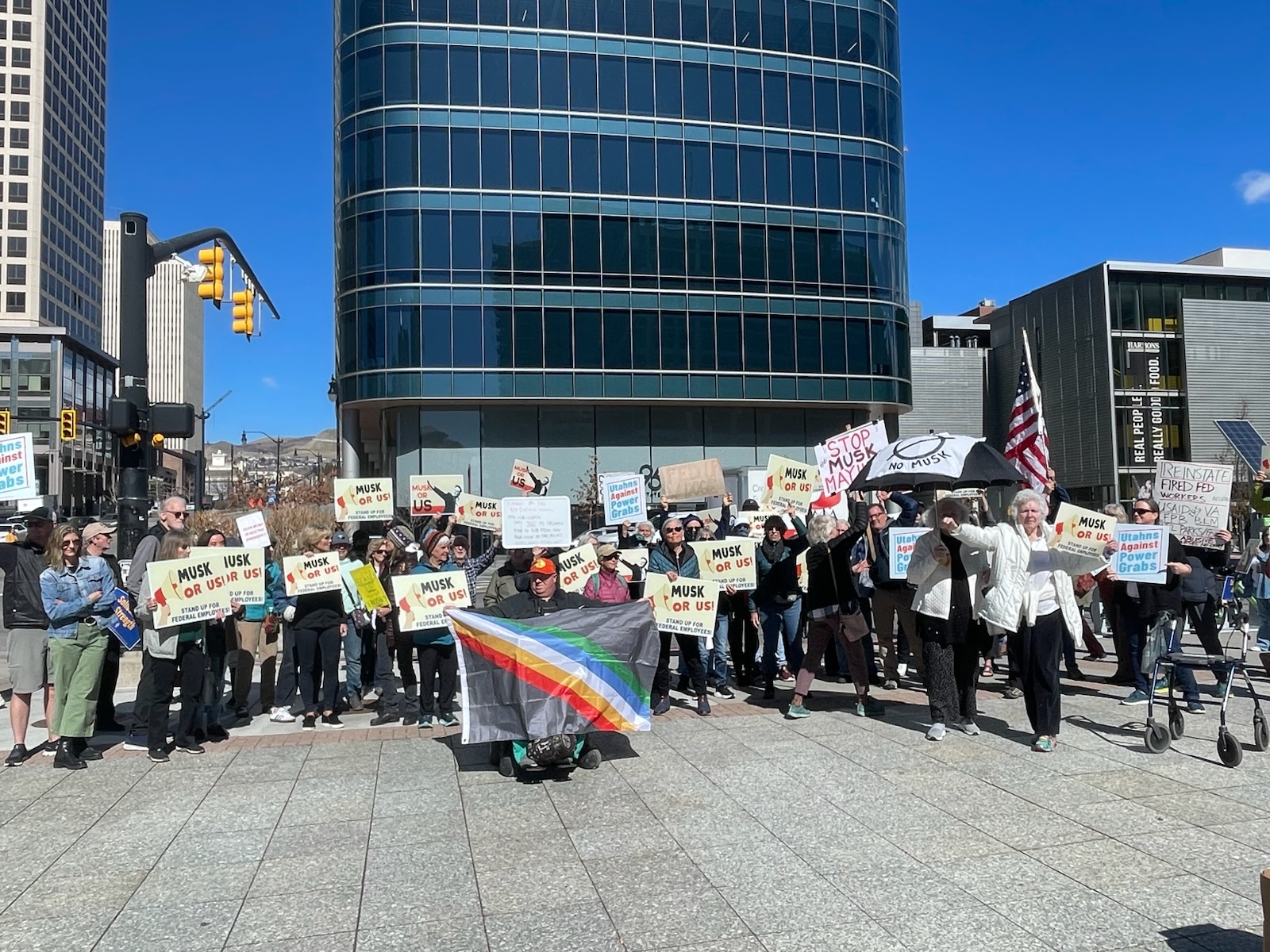 Utah group joins 'Musk or Us' protests amid mass firings of federal workers across the country