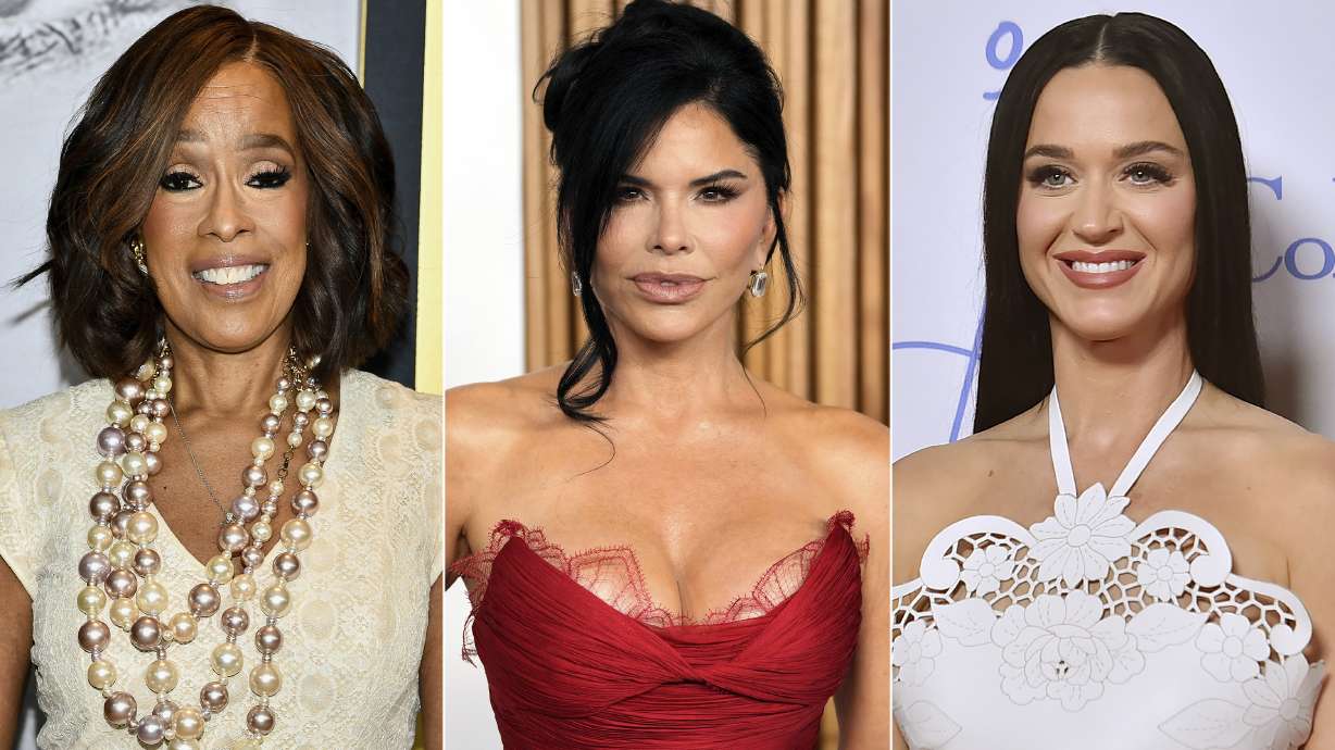 Katy Perry and Gayle King are headed to space with Jeff Bezos' fiancee Lauren Sanchez, as Bezos' rocket company Blue Origin announced the all-female celebrity crew on Thursday.