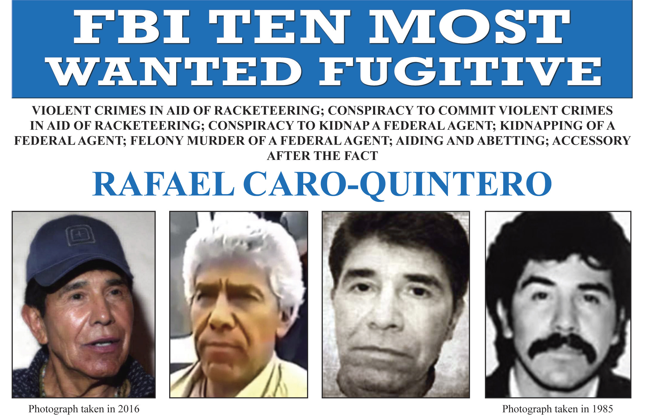 Accused Mexican cartel boss Caro Quintero pleads not guilty to US drug charges