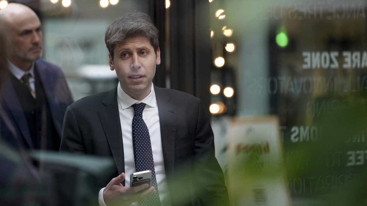 Sam Altman, CEO of OpenAI, at Station F, during an event on the sidelines of the Artificial Intelligence Action Summit in Paris, Tuesday, Feb. 11, 2025.