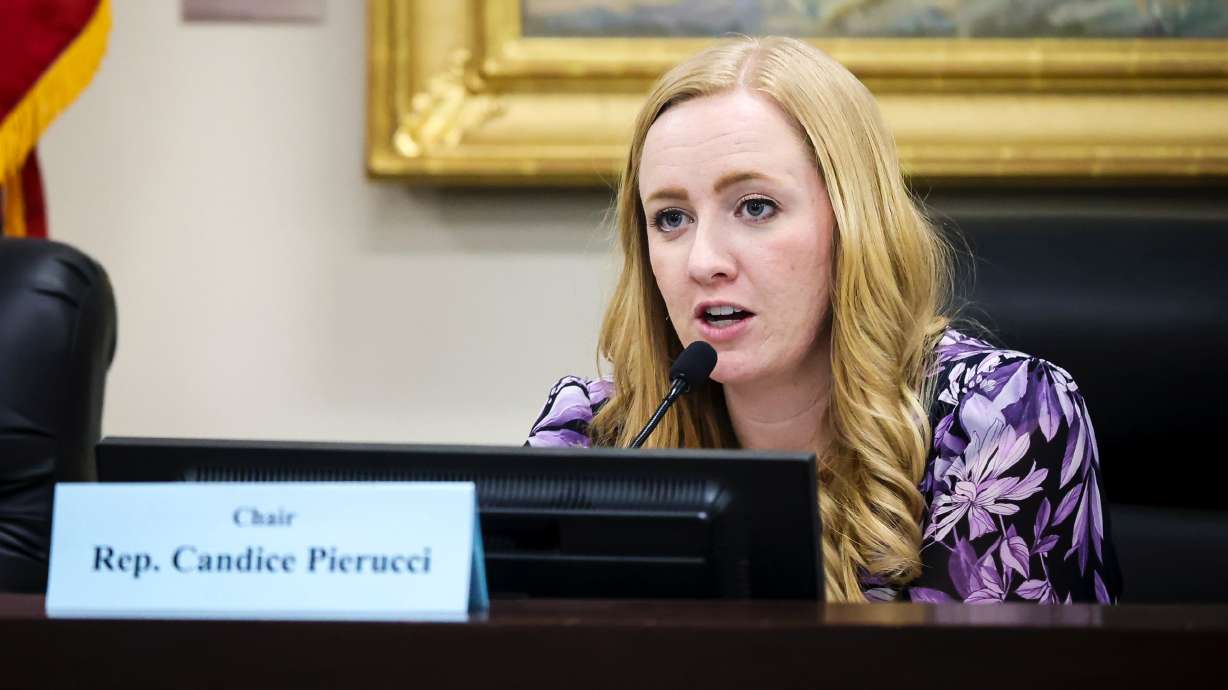 HB266, sponsored by Rep. Candice Pierucci, R-Herriman, received a favorable recommendation at a Senate committee hearing at the Senate Building in Salt Lake City on Friday. She's pictured at the Senate Building on Feb. 13.