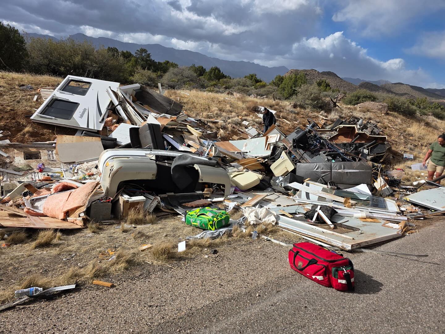 4 ejected after motor home rolls in Washington County