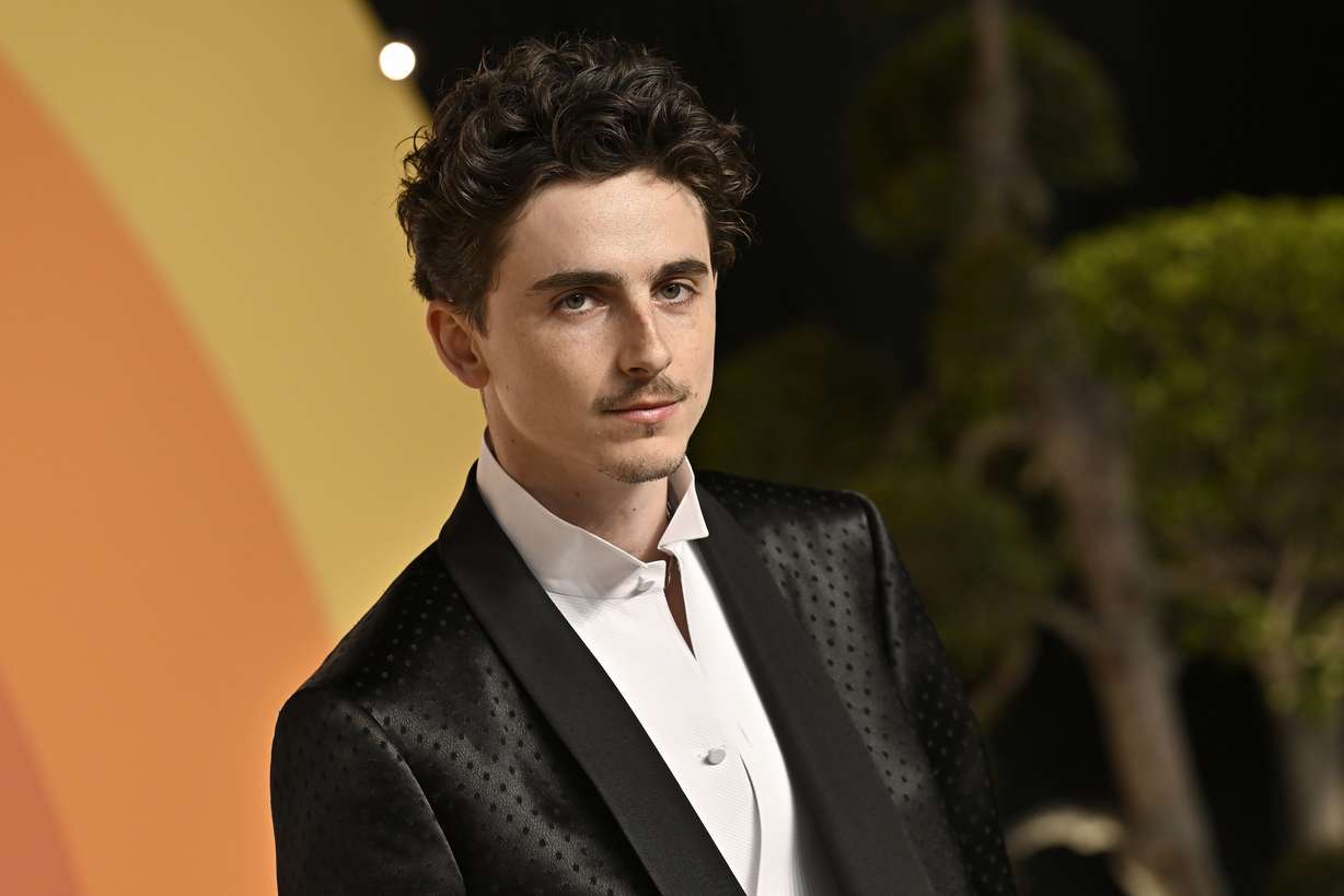 Timothee Chalamet arrives at the Vanity Fair Oscar Party on Sunday, at the Wallis Annenberg Center for the Performing Arts in Beverly Hills, Calif.