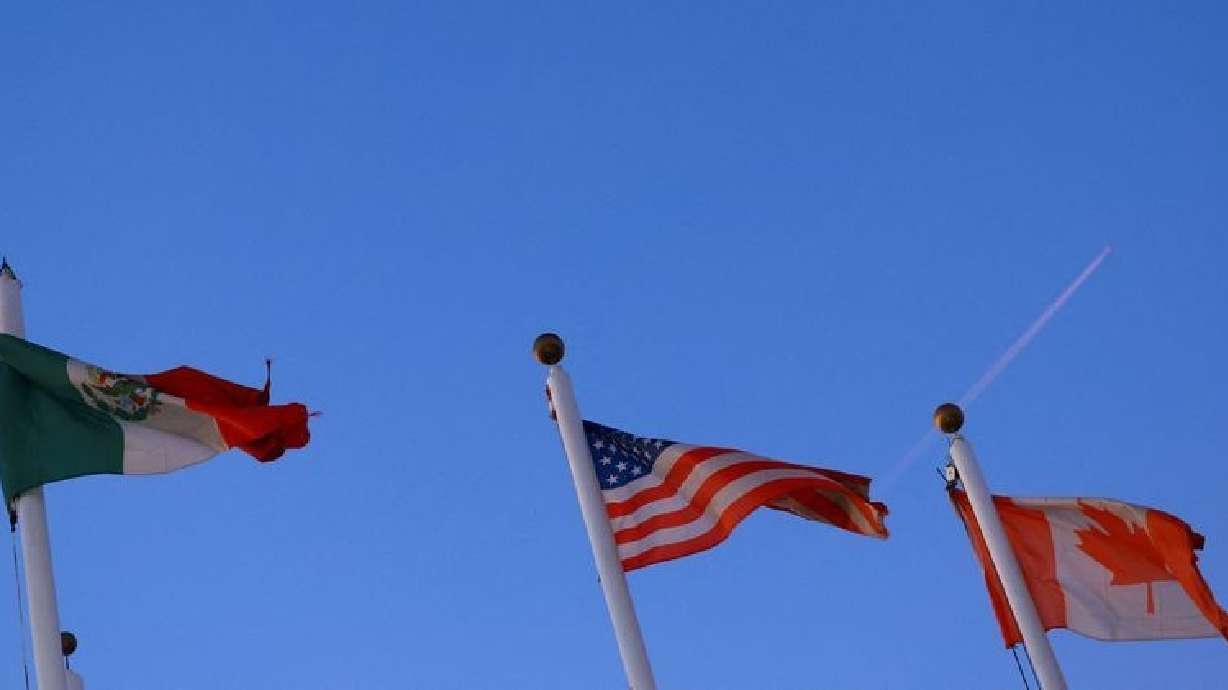 President Donald Trump said on Monday that there was no chance for Mexico or Canada to prevent 25% tariffs from taking effect on Tuesday.