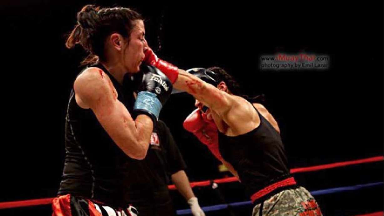 Tandi Suitter, left, is a longtime Muay Thai fighter from Utah. She moved to Firth, Idaho, last month with her husband. She will begin teaching Muay Thai classes for women in Idaho Falls on Saturday.