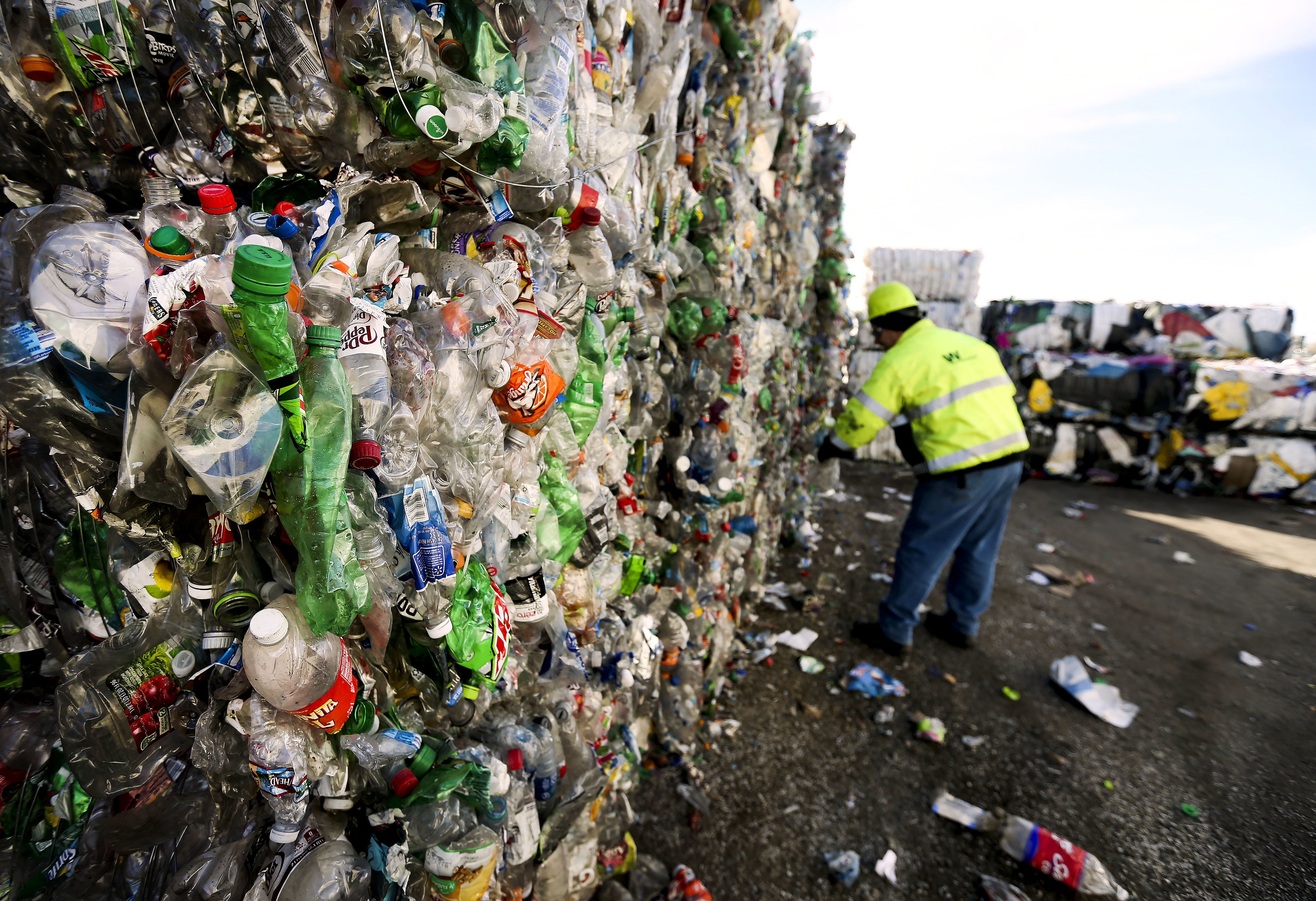 Waste Management's Salt Lake Commercial Recycling Center in West Jordan on Thursday, Oct. 31, 2019. Cities in Davis County and beyond are implementing a mandatory bundled recycling program starting as early as March.