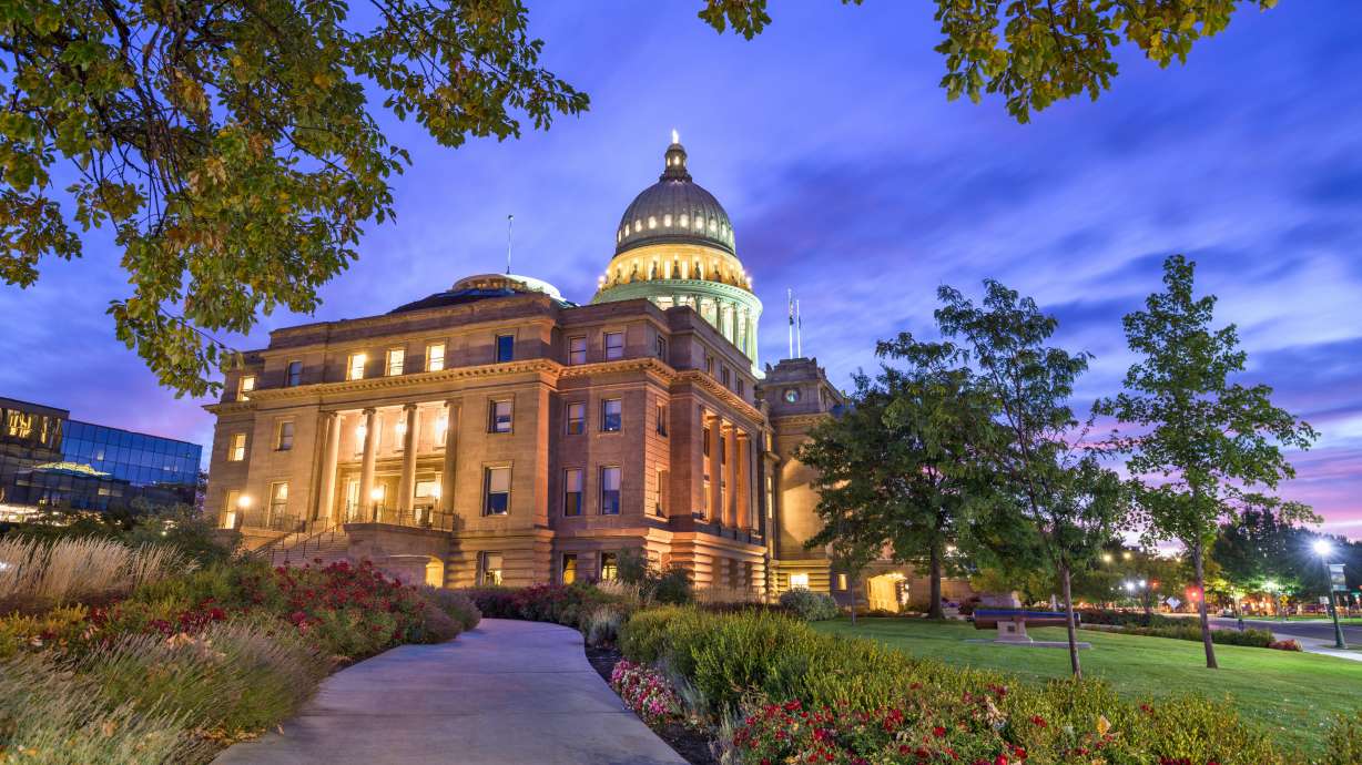 The Idaho State Capitol Building at dawn in Boise, Oct. 8, 2019. Death by firing squad could become Idaho's primary method of execution under a bill passed by the Idaho Senate.